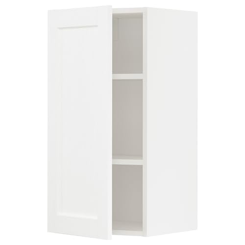ProTuning METOD Hängeschrank mit Einlegeböden, Weiß Enköping/Weiß Holzoptik, 40x80 cm von ProTuning