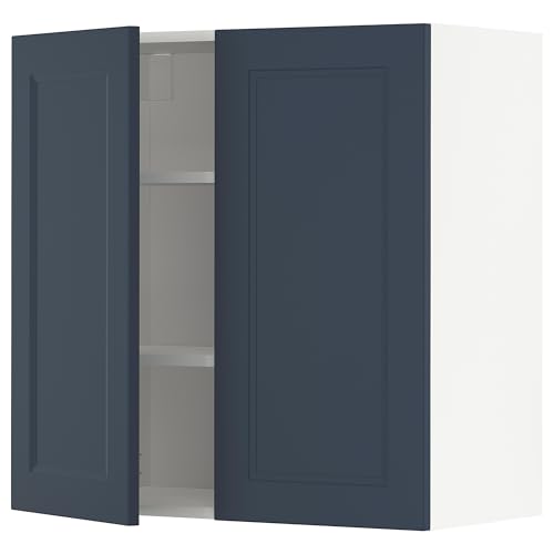 ProTuning METOD Hängeschrank mit Einlegeböden/2 Türen, Weiß Axstad/Mattblau, 80x80 cm von ProTuning