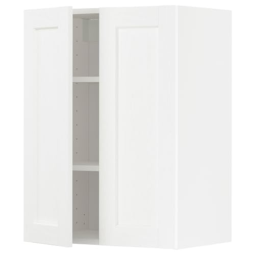 ProTuning METOD Hängeschrank mit Einlegeböden/2 Türen, Weiß Enköping/Weiß Holzoptik, 60x80 cm von ProTuning
