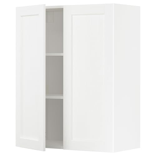ProTuning METOD Hängeschrank mit Einlegeböden/2 Türen, Weiß Enköping/Weiß Holzoptik, 80x100 cm von ProTuning