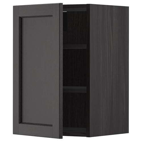 ProTuning METOD Hängeschrank mit Regalen, Schwarz/Lerhyttan Schwarz gebeizt, 40x60 cm von ProTuning