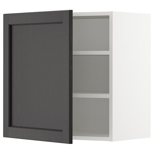 ProTuning METOD Hängeschrank mit Regalen, Weiß/Lerhyttan Schwarz gebeizt, 60x60 cm ProTuning METOD Hängeschrank mit Regalen, Weiß/Lerhyttan Schwarz gebeizt, 60x60 cm von ProTuning