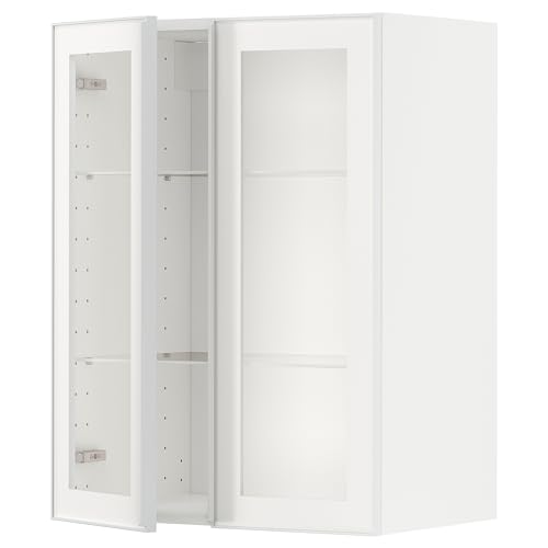 ProTuning METOD Hängeschrank mit Regalen/2 Glastren, Weiß/Hejsta weißes Klarglas, 60x80 cm ProTuning METOD Hängeschrank mit Regalen/2 Glastren, Weiß/Hejsta weißes Klarglas, 60x80 cm von ProTuning