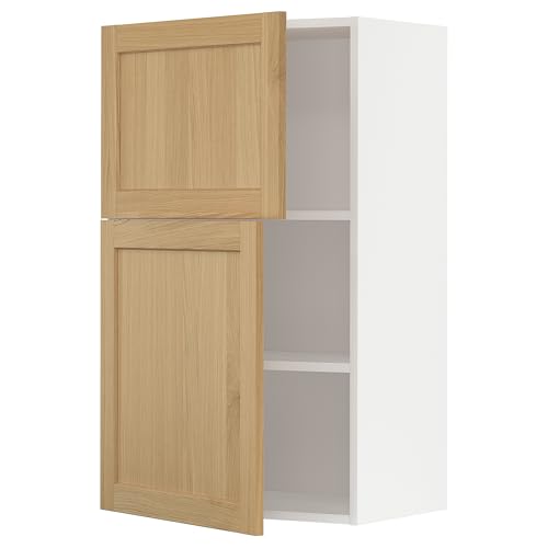 ProTuning METOD Hängeschrank mit Regalen/2 Türen, Weiß/Forsbacka Eiche, 60x100 cm von ProTuning
