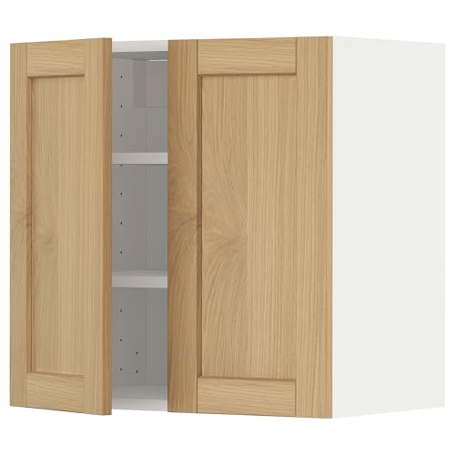 ProTuning METOD Hängeschrank mit Regalen/2 Türen, Weiß/Forsbacka Eiche, 60x60 cm ProTuning METOD Hängeschrank mit Regalen/2 Türen, Weiß/Forsbacka Eiche, 60x60 cm von ProTuning