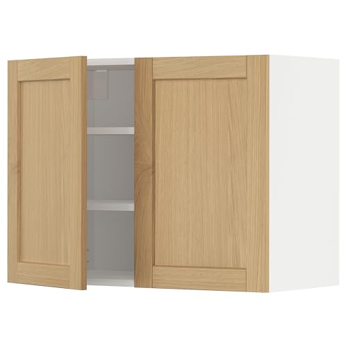 ProTuning METOD Hängeschrank mit Regalen/2 Türen, Weiß/Forsbacka Eiche, 80x60 cm ProTuning METOD Hängeschrank mit Regalen/2 Türen, Weiß/Forsbacka Eiche, 80x60 cm von ProTuning