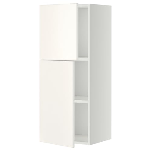 ProTuning METOD Hängeschrank mit Regalen/2 Türen, Weiß/Veddinge Weiß, 40x100 cm von ProTuning