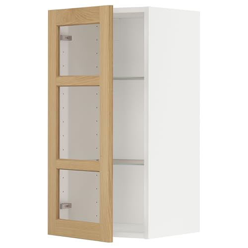 ProTuning METOD Hängeschrank mit Regalen/Glastür, Weiß/Forsbacka Eiche, 40x80 cm ProTuning METOD Hängeschrank mit Regalen/Glastür, Weiß/Forsbacka Eiche, 40x80 cm von ProTuning