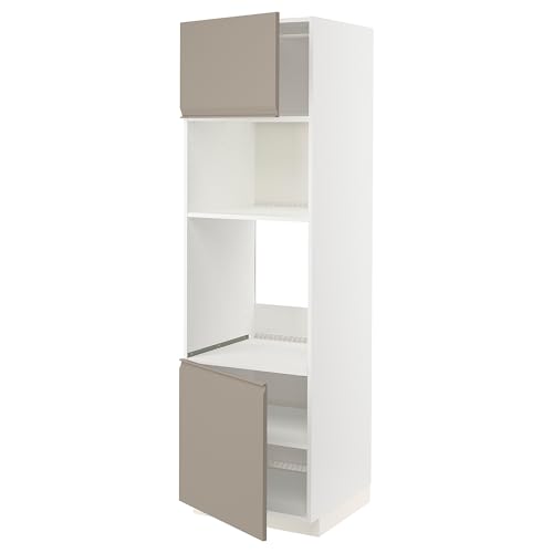 ProTuning METOD Hi cb f Backofen/Micro W 2 Drs/Regale, weiß/upplöv matt dunkelbeige, 60x60x200cm ProTuning METOD Hi cb f Backofen/Micro W 2 Drs/Regale, weiß/upplöv matt dunkelbeige, 60x60x200cm von ProTuning