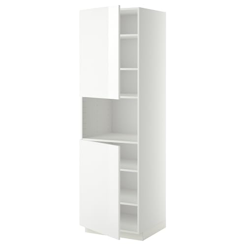 ProTuning METOD Hochkabine f micro w 2 Türen/Regale, weiß/Ringhult weiß, 60x60x200cm von ProTuning