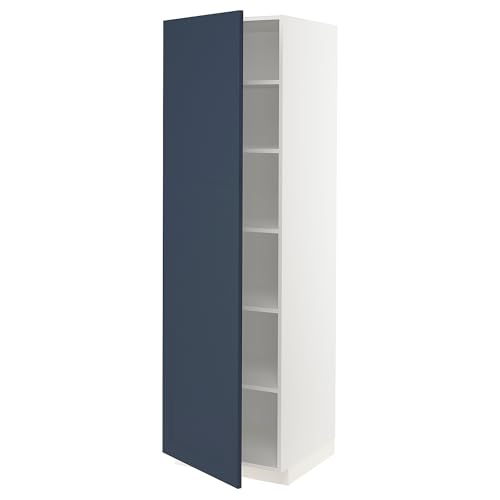 ProTuning METOD Hochschrank mit Einlegeböden, Weiß Axstad/Blau matt, 60x60x200 cm von ProTuning