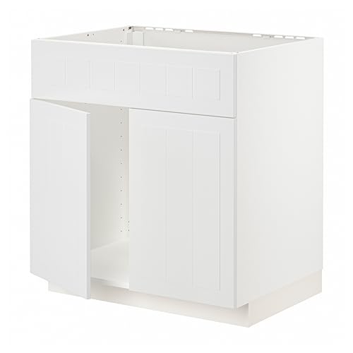 ProTuning METOD Unterschrank f Spüle w 2 Türen/Front, Weiß/Stensund weiß, 80x60 cm von ProTuning
