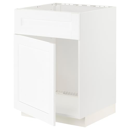ProTuning METOD Unterschrank f Waschbecken mit Tür/Front, Weiß Enköping/Weiß Holzoptik, 60x60 cm von ProTuning