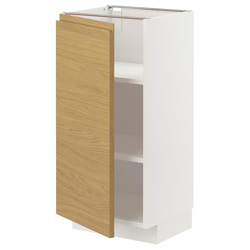 ProTuning METOD Unterschrank mit Einlegeböden, Weiß/Voxtorp Eiche-Optik, 40x37 cm von ProTuning