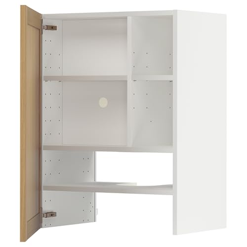 ProTuning METOD Wall cb f extr Haube w Shlf/Tür, Weiß/Forsbacka Eiche, 60 x 80 cm von ProTuning