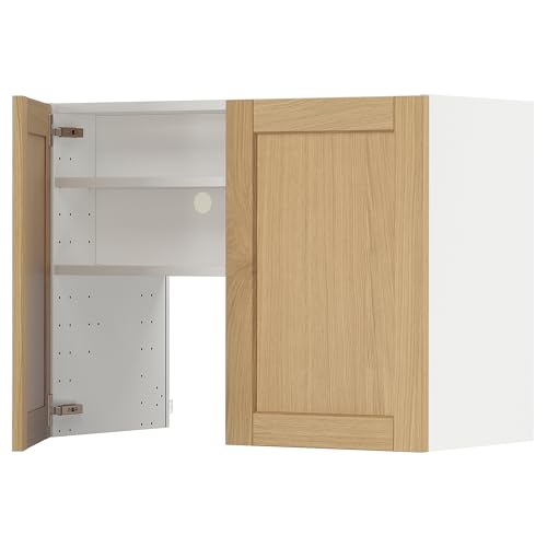 ProTuning METOD Wall cb f extr Haube w shlf/Tür, Weiß/Forsbacka Eiche, 80 x 60 cm von ProTuning