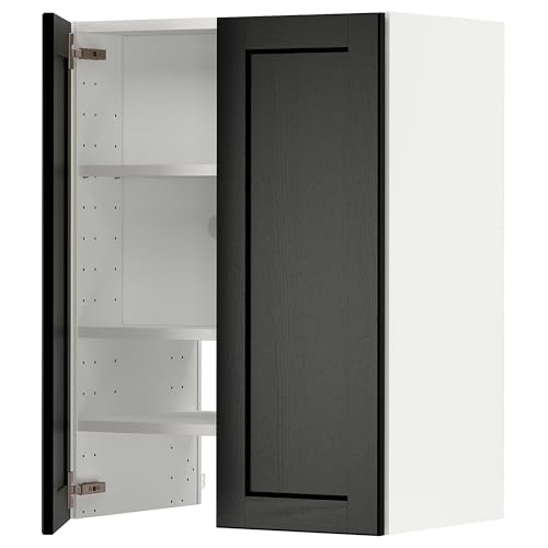 ProTuning METOD Wand cb f extr Haube w shlf/Tür, weiß/Lerhyttan schwarz gebeizt, 60x80 cm von ProTuning