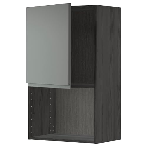 ProTuning METOD Wandschrank für Mikrowelle, Schwarz/Voxtorp Dunkelgrau, 60x100 cm von ProTuning
