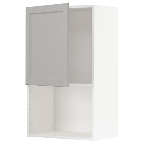 ProTuning METOD Wandschrank für Mikrowelle, Weiß/Lerhyttan Hellgrau, 60x100 cm von ProTuning