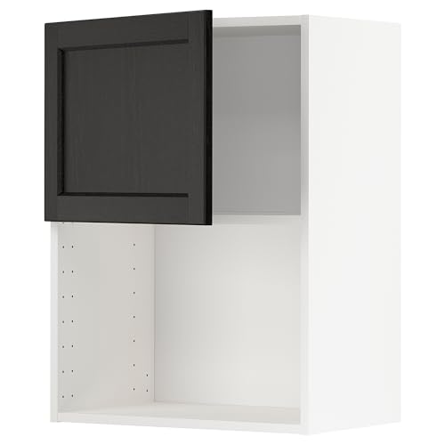 ProTuning METOD Wandschrank für Mikrowelle, Weiß/Lerhyttan schwarz gebeizt, 60x80 cm von ProTuning