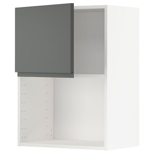 ProTuning METOD Wandschrank für Mikrowelle, Weiß/Voxtorp Dunkelgrau, 60x80 cm von ProTuning