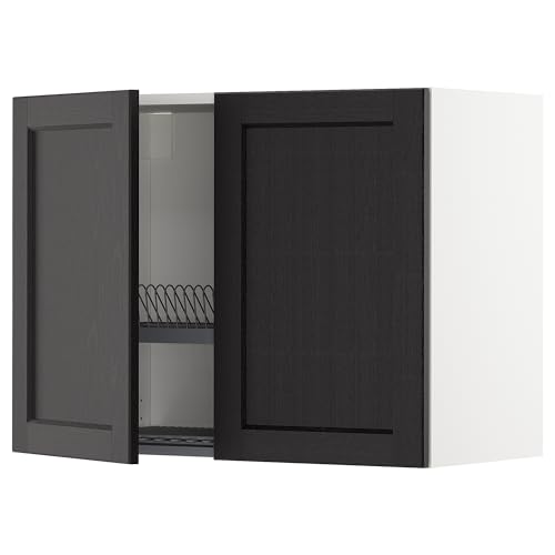 ProTuning METOD Wandschrank mit Abtropfgestell/2 Türen, Weiß/Lerhyttan schwarz gebeizt, 80x60 cm ProTuning METOD Wandschrank mit Abtropfgestell/2 Türen, Weiß/Lerhyttan schwarz gebeizt, 80x60 cm von ProTuning