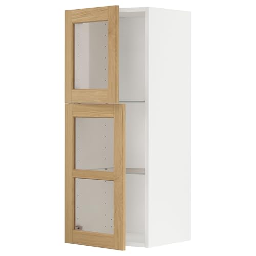 ProTuning METOD Wandschrank mit Regalen/2 Glastr nken, Weiß/Forsbacka Eiche, 40 x 100 cm ProTuning METOD Wandschrank mit Regalen/2 Glastr nken, Weiß/Forsbacka Eiche, 40 x 100 cm von ProTuning