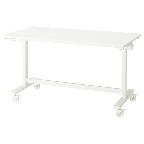 ProTuning MITTZON Klapptisch mit Rollen, 140x70 cm, weiß von ProTuning