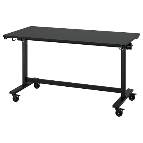 ProTuning MITTZON Klapptisch mit Rollen, 140x70cm, Schwarz von ProTuning