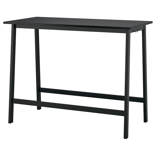 ProTuning MITTZON Konferenztisch, 140 x 68 x 105 cm, schwarz gebeiztes Eschenfurnier/Schwarz von ProTuning
