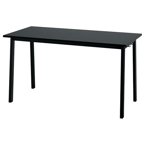 ProTuning MITTZON Konferenztisch, 140 x 68 x 75 cm, schwarz gebeiztes Eschenfurnier/Schwarz von ProTuning