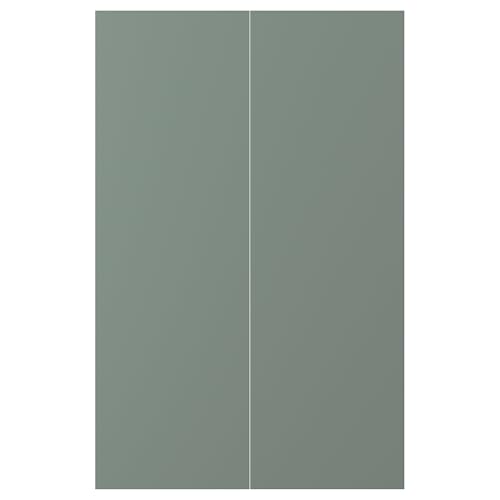 ProTuning NICKEBO 2-p Door F Eckunterschrank Set, Matt Grau-Grün, 25x80 cm von ProTuning