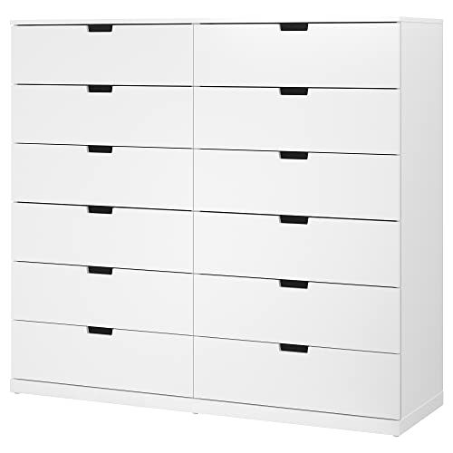 ProTuning NORDLI Kommode mit 12 Schubladen, 160 x 145 cm, weiß von ProTuning