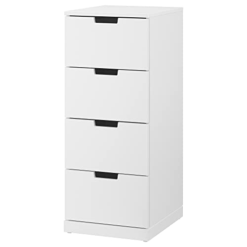ProTuning NORDLI Kommode mit 4 Schubladen, 40 x 99 cm, weiß von ProTuning