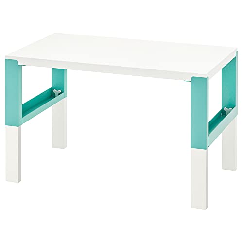 ProTuning PÅHL Schreibtisch, 96x58 cm, weiß/türkis von ProTuning