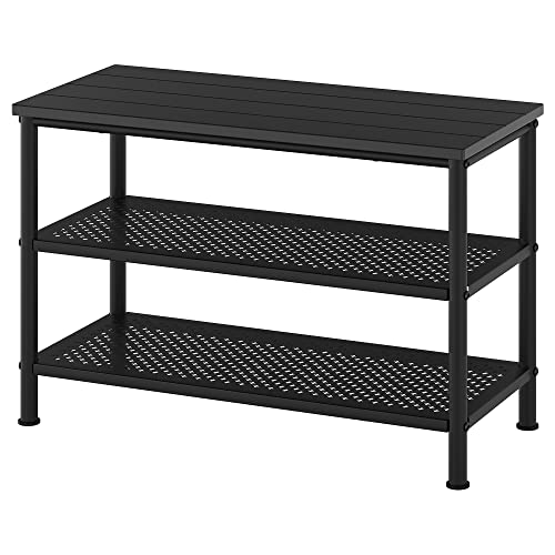 ProTuning PINNIG Sitzbank mit Schuhaufbewahrung, 79 x 35 x 52 cm, Schwarz von ProTuning