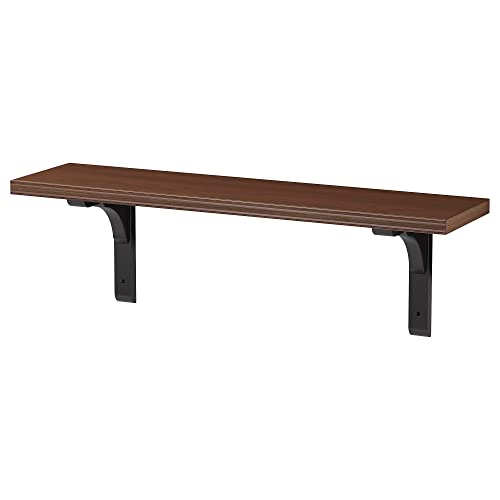 ProTuning RAMSHULT/BERGSHULT Wandregal 80x20 cm Walnuss-Effekt/Schwarz von ProTuning