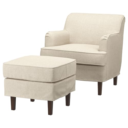 ProTuning ROCKSJÖN Sessel mit Fußhocker Kilanda hellbeige von ProTuning