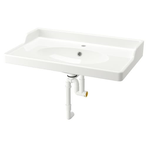 ProTuning RUTSJÖN Waschtisch mit Wasserfalle 82x49 cm weiß von ProTuning