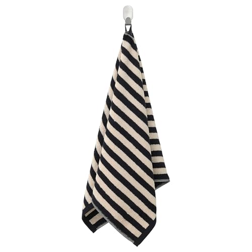 ProTuning SLÅNHÖSTMAL Handtuch, schwarz/hellbeige gestreift, 50x100 cm von ProTuning