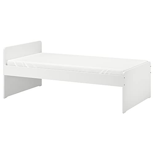 ProTuning SLÄKT Bettgestell mit Lattenrost 90x200 cm weiß von ProTuning