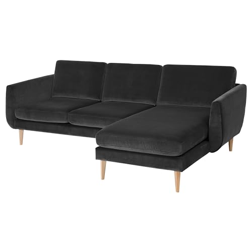 ProTuning SMEDSTORP 3-Sitzer-Sofa mit Chaiselongue, Djuparp/Eiche dunkelgrau von ProTuning