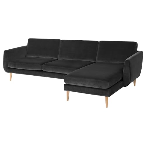 ProTuning SMEDSTORP 4-Sitzer-Sofa mit Chaiselongue, Djuparp/Eiche dunkelgrau von ProTuning
