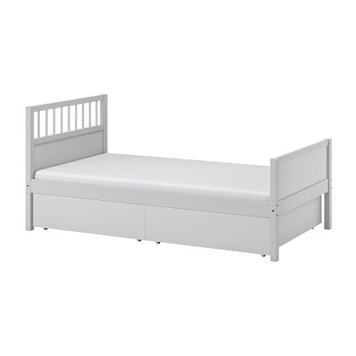 ProTuning SMYGA Bettgestell mit Stauraum, Hellgrau, 90x200 cm von ProTuning