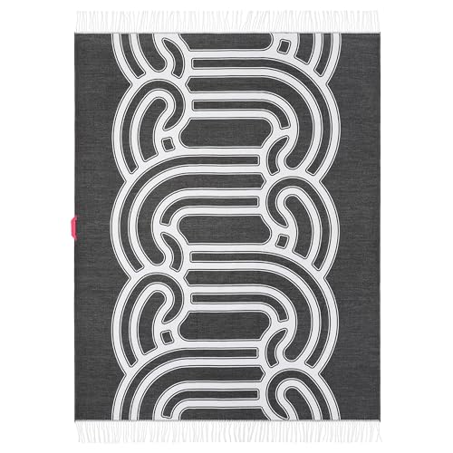 ProTuning SÖTRÖNN Überwurf, 130x170cm, schwarz/weiß von ProTuning