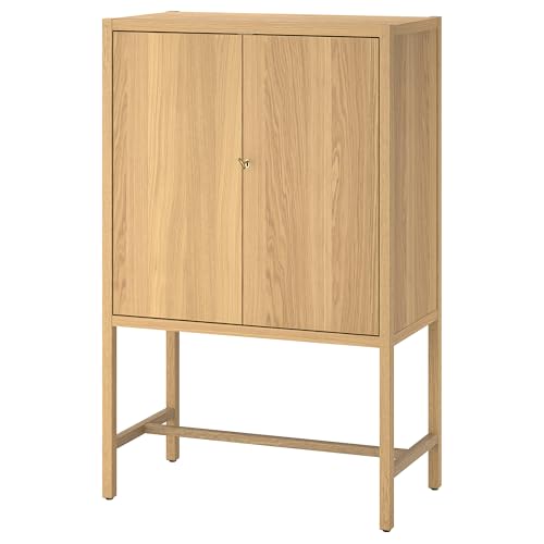 ProTuning STOCKHOLM 2025 Schrank mit 2 Türen, Eichenfurnier, 80 x 40 x 126 cm von ProTuning