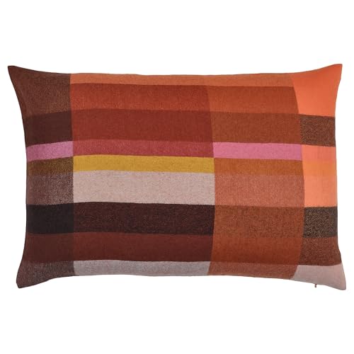ProTuning STOCKHOLM Kissenbezug 2025, braun-rot/hellrosa, 40x58 cm von ProTuning