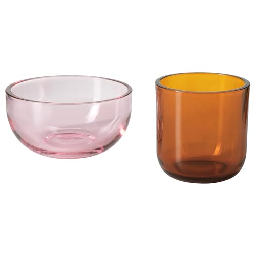 ProTuning TALLTITA Teelichthalter, 2er Set, rosa/braun von ProTuning
