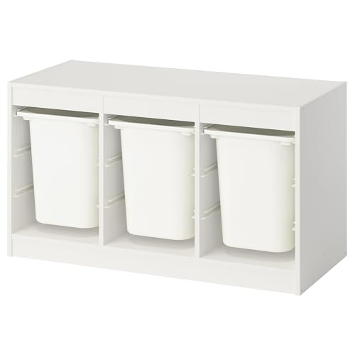 ProTuning TROFAST Aufbewahrungskombination mit Boxen, weiß/weiß, 99 x 44 x 56 cm von ProTuning