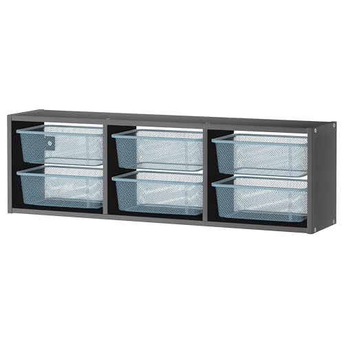 ProTuning TROFAST Wandaufbewahrung, grau/graublau, 99x21x30 cm von ProTuning